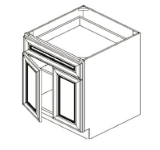 Double Door Single Drawer Bases