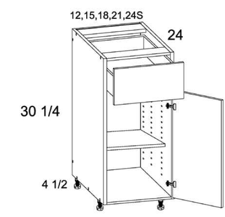 One Drawer One Door Bases