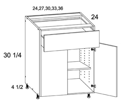 One Drawer Two Door Bases