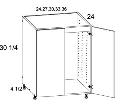 Full Height Two Door Vanity Base