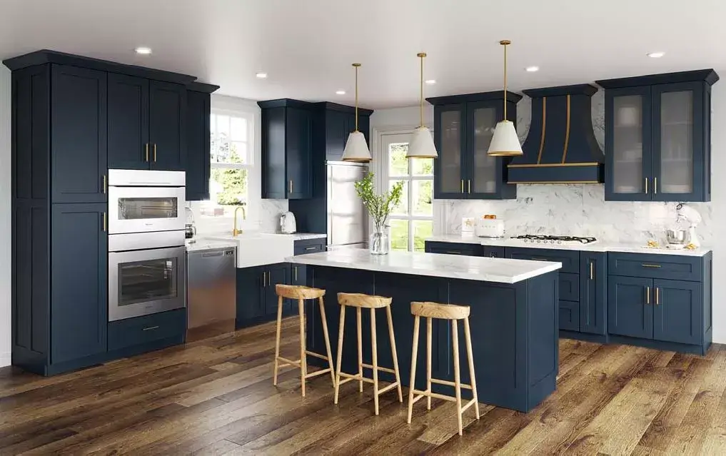 Blue Kitchen Cabinets